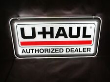 U-HAUL Rentals Authorized Dealer Double Sided Lighted SIGN 23” X 11” Window Sign picture