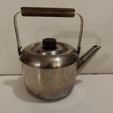 B4 Ken Carter Cooktime Stainless Steel 2 Quart Tea Kettle Wood Handle 5022 Cook picture
