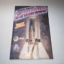 Vintage 1993 General Dynamics NASA Atlas IIAS AC108 AT&T Rocket Launch Poster picture