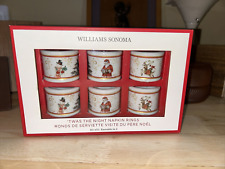 WILLAIMS SONOMA TWAS THE NIGHT NAPKIN RINGS SET OF (6) NEW IN BOX CHRISTMAS 2018 picture