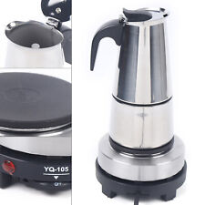 Stainless Steel Stovetop Espresso Maker 300ml/6cup Italian Coffee Maker Moka Pot picture
