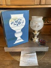 Vintage IANTHE England Silver Plated Candle Lamp Glass Shade Original Box ~CUTE picture