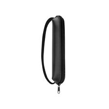 Black Microfiber Leather Elastic Pen Holder Pen Case Pencil bags Zipper Pouch picture