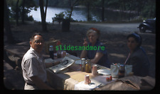 1948 Original Slide - People Picnic Smoking - High Point State Park New Jersey picture