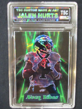 2023 Neon Vibes JALEN HURTS Cracked Ice Refractor NEW SERIES Made By TSC picture