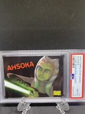 AHSOKA TANO 2008 Topps Star Wars Clone Wars#3 Foil Rookie PSA 8 Pop 4, 2 Higher picture