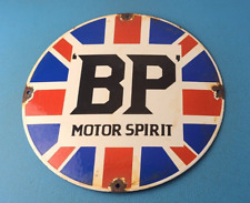 Vintage British Petroleum Sign - English BP Motor Oil Gas Pump Porcelain Sign picture