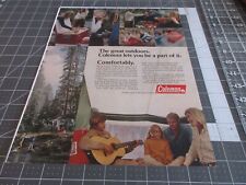 1972 COLEMAN The Great Outdoors -vintage print ad picture