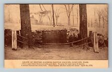 Concord MA-Massachusetts Grave Of British Soldiers Battleground Vintage Postcard picture