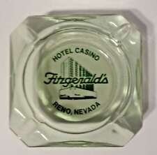 Vintage Fitzgerald's Hotel Casino Reno Nevada Glass Ashtray Trinket Dish Lot 200 picture