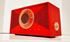1955 Emerson 812 B AM Tube Radio Atomic Red Excellent  picture