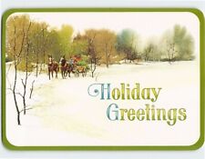 Postcard Winter Scene Holiday Greetings picture