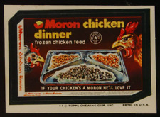 1974 Topps Wacky Packages 11th Series Moron Chicken Dinner Tan Back NM picture