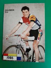 CYCLING cycling card ERIC SALOMON team LA VIE CLAIRE WONDER 1986 picture