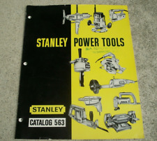 Vintage 1963 STANLEY POWER TOOLS CATALOG No. 563 w/ Separate PRICE LIST picture