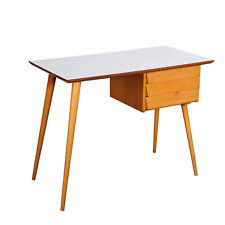 Vintage Writing Desk from the 1950s Laminate Covered Beech Furnishing picture