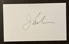 JOE LIEBERMAN Signed Autograph 3x5 Blank Index Card US Senate Senator picture