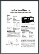 Hallicrafters S40a service bulletin 7 pages for short wave radio picture