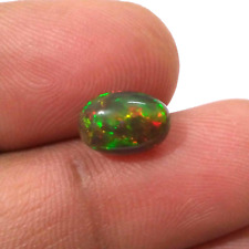 100% Natural Fabulous Ethiopian Black Opal Cabochon Oval 1.85 Crt Loose Gemstone picture