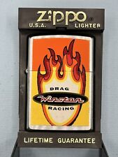 Vintage 1997 Winston Drag Racing Double Sided Chrome Zippo Lighter NEW Rare picture