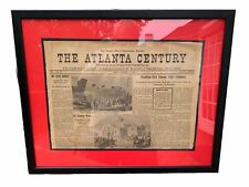 A FRAMED ATLANTA CENTURY REPRINT NEWSPAPER ABOUT PRESIDENT -ELECT LINCOLN picture