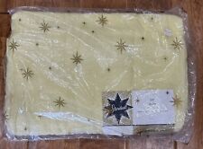 Vintage Beacon Sheet Blanket Stardust Yellow #7090 70X90 picture