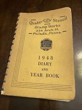 1948 Philadelphia Quaker City Stencil works Diary And Yearbook, Planner Vintage picture