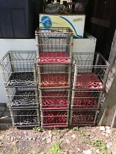 Pick One Wire Milk Dairy Crate  Upstate NY  Dairy  Plastic Bottom 1975 picture