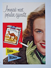 1951 Camel Cigarette Boston Regional Vintage Lite Up Original Print Ad 8 x 10