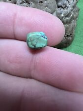 Antique Indo Tibetan Green Turquoise Bead 8.9 X 7.6 X 8 Mm Collectible Artisans picture