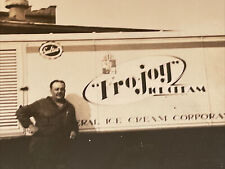 Vintage 1936 Photo Fro joy Sealtest Ice Cream Truck Driver Posing picture