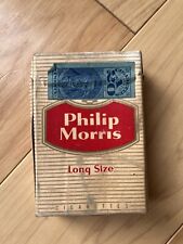 Vintage Philip Morris Long Size CIGARETTE Flip Top Package EMPTY BOX no warning picture