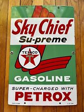 Vintage 1959 Texaco Sky Chief Porcelain Sign  picture