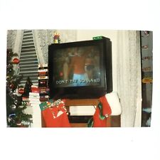 Don't Try So Hard Television Photo 1990s Christmas VHS Tapes Sock Snapshot A4357 picture
