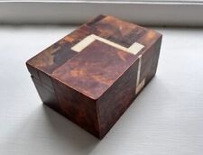 Vintage Brutalist MCM Inlaid Wood Box by Norman Brumm picture