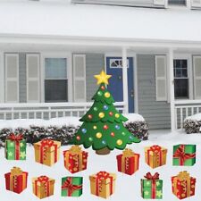Christmas Tree with Presents - Christmas Lawn Display - 13 pcs Total  - Seconds picture