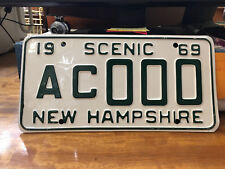 Original 1969 New Hampshire License Plate from 20th Century Fox Archives picture