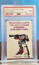 💥1984 MY LAST PSA 9 MINT RETIRED MEGATRON 1st Print Card Transformers G1💥 picture
