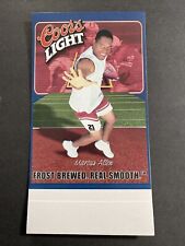 Vintage COORS LIGHT BEER 2000 Marcus Allen Advertising Table Tent Hall of Fame picture