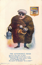 1905 The Automobile Fiend Comic Humorous Poem R Hill Postcard EDW Stern & Co picture