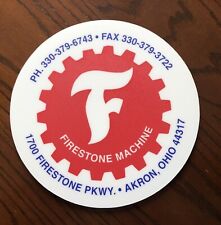 Firestone Tire And Rubber Machine Mouse Pad Vintage Brand New 8.5” picture