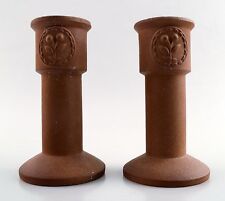 Stig Lindberg (1916-1982), Gustavsberg. A pair of candlesticks in stoneware picture