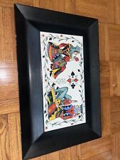 Vintage Aida Whedon Tile Art Tray Mid Century Modern King & Queen Hand Painted picture