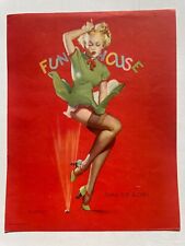 Vintage 1940s Pinup Girl Picture  by Gil Elvgren- Thar She Blows- Skirt Blown Up picture