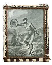Vintage Hawaiian Captain Cook Sandwich Islands Native Dancing Man Hawaii Print picture