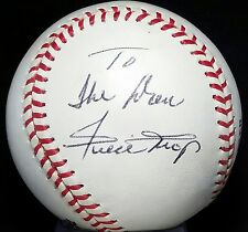 WILLIE MAYS Signed Baseball TO THE DON San Francisco Giants Team Godfather picture