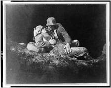 Still,motion picture Stosstrupp 1917,show,soldier holding fallen comrade,c1933 picture