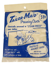 Tailor Maid Pressing Ironing Cloth NOS Sealed Package Made In USA MCM Graphics picture