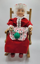 Vintage Animated ROCKING MRS CLAUS 1996 - Knits & Hums - GEMMY, 12