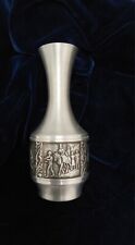 NORSK - Vintage Design House Small Norsk Tinn Pewter Vase With Multiple Images picture
